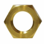 BT-WC0MM28124 (m) .25" Brass Locknut - Knurled